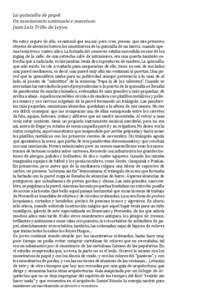 La quincalla de papel Un movimiento sostenuto e maestoso Juan Luis Trillo de Leyva No estoy seguro de ello, es natural que sea así; pero creo, pienso, que mis primeros objetos de atención fueron los muestrarios de la q