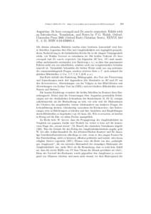 Plekos 5,2003,169–172 – http://www.plekos.uni-muenchen.de/2003/rwalsh.pdf  169 Augustine: De bono coniugali and De sancta virginitate. Edidit with an Introduction, Translation, and Notes by P. G. Walsh, Oxford: