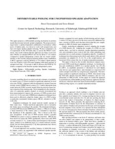 Automatic identification and data capture / Artificial neural networks / Computational neuroscience / Machine learning / Computer accessibility / Speech recognition / Convolutional neural network / Speaker recognition / Neocognitron / Unsupervised learning / FMLLR / Pattern recognition