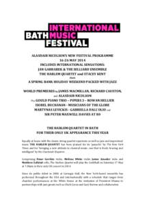 Iiro Rantala / Jazz / Hilliard Ensemble / South West England / England / Bath International Music Festival / Bath Festival / Bath /  Somerset