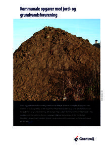 © 2012, Grontmij – JLN  Kommunale opgaver med jord- og grundvandsforurening  Jord- og grundvandsforurening medfører en meget varieret mængde af opgaver med