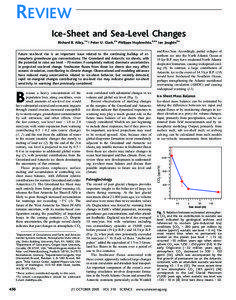 REVIEW Ice-Sheet and Sea-Level Changes Richard B. Alley,1*. Peter U. Clark,2* Philippe Huybrechts,3,4* Ian Joughin5*