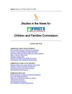 Education / Child abuse / Crimes / Family therapy / First Focus / Head Start Program / Early childhood educator / Child protection / Porter-Leath / Early childhood education / Childhood / Family