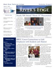 Black River Technical College March 7, 2014 The  Volume 12, Issue 3