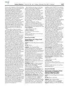 Federal Register / Vol. 62, No[removed]Friday, February 28, [removed]Notices review and evaluation of clinical testing and licensing. This document applies to