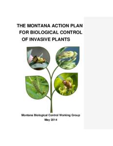 THE MONTANA ACTION PLAN FOR BIOLOGICAL CONTROL OF INVASIVE PLANTS Montana Biological Control Working Group May 2014