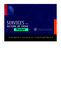 SERVICES for  VICTIMS OF CRIME Attorney-General’s Department Government of South Australia