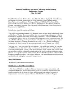 Agriculture / Bureau of Land Management / Conservation in the United States / United States Department of the Interior / Wildland fire suppression / Mustang horse / Burro / Adoption / Wild and Free-Roaming Horses and Burros Act / Feral horses / Land management / Environment of the United States