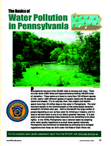 The Basics of  Water Pollution in Pennsylvania  US ON THE W