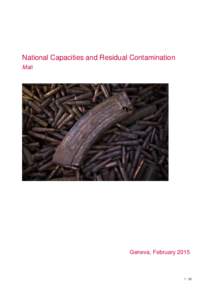 National Capacities and Residual Contamination Mali Geneva, February[removed] | 23