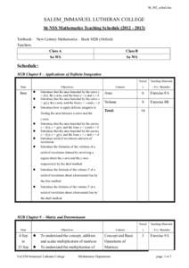 S6_M2_sched.doc  SALEM_IMMANUEL LUTHERAN COLLEGE S6 NSS Mathematics Teaching Schedule[removed]Textbook: Teachers: