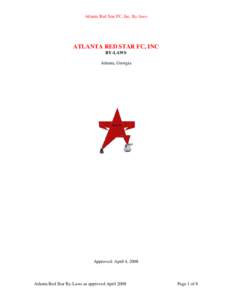 Microsoft Word - ATLANTA RED STAR FCBYLAWS040208.doc