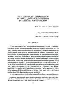 VII. EL CONTROL DE LA TAENIA SOLIUM EN MÉXICO, QUINIENTOS AÑOS DESPUÉS DE SU LLEGADA AL NUEVO MUNDO Carlos Larralde y Edda Sciutto