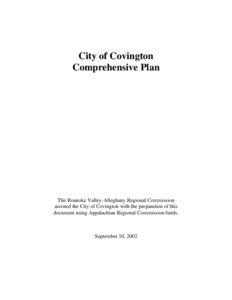 City of Covington Comprehensive Plan