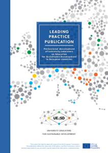 LEADING PRACTICE PUBLICATION Professional development of university educators on Education