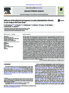 Journal of Marine Systems[removed]–207  Contents lists available at ScienceDirect Journal of Marine Systems journal homepage: www.elsevier.com/locate/jmarsys