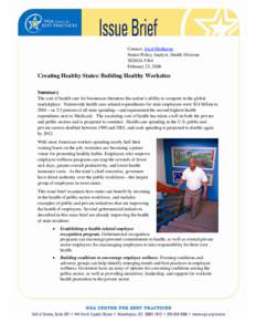 Microsoft Word - Creating Healthy States- Building Healthy Worksites FINAL.doc
