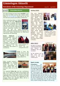 Limnologen)Aktuellt))  ! Newsletter)of)the)Limnology)Department) )