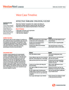 Visualization / Westlaw / Thomson Reuters / Economy of New York City / Science / New York City / Legal research / Infographics / Timeline