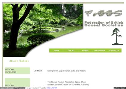 FOBBS - Federation of British Bonsai