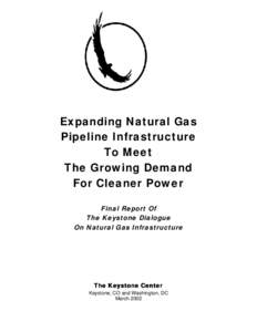 Expanding Natural Gas Pipeline Infrastructure To Meet The Growing Demand For Cleaner Power Final Report Of