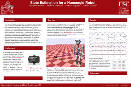 State Estimation for a Humanoid Robot 1