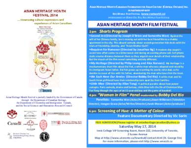 Microsoft Word - ASIAN HERITAGE MONTH FILM FESTIVAL POSTER 2014 Revised