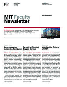 MIT Faculty Newsletter Vol. XXI No. 1, September/October 2009