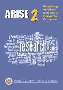 ARISE 2  Unleashing America’s Research & Innovation