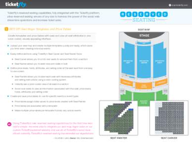 start.ticketfly.com  Ticketfly’s reserved seating capabilities, fully integrated with the Ticketfly platform, allow reserved seating venues of any size to harness the power of the social web streamline operations and i