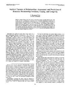 Journal of Personality and Social Psychology 1998, Vol. 74, No. 2, Copyright 1998 by the American Psychological Association, Inc 0O22-35I4/98/S3.OO