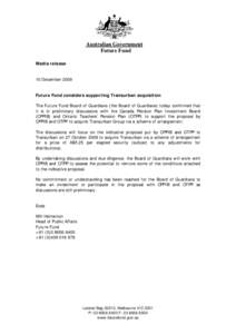 Microsoft Word - Final Transurban statement[removed]doc