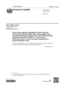 United Nations Human Rights Council / National human rights institutions / Universal Periodic Review of New Zealand / Human rights / Universal Periodic Review / Ethics