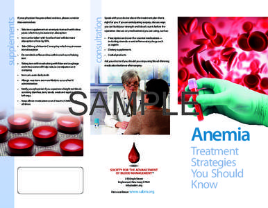 Hematopathology / Blood tests / B vitamins / Dietary supplements / Hematology / Anemia / Hemoglobin / Vitamin B12 / Iron deficiency / Medicine / Biology / Nutrition