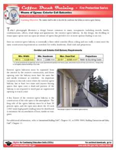 Balcony / Floors / International Building Code / Stairway / Architecture / Construction / Building engineering