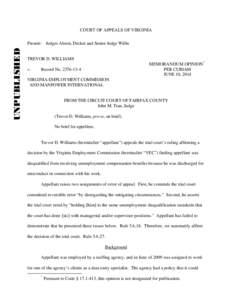 Microsoft Word - memorandum opinion[removed]Williams[removed]doc