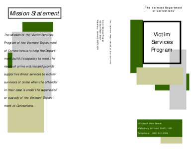Victim Services Program Brochure
