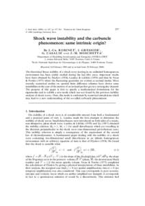 J. Fluid Mech), vol. 417, pp. 237–263. c 2000 Cambridge University Press Printed in the United Kingdom