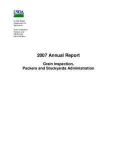 Government / Canadian Grain Commission / United States Department of Agriculture / United States Grain Standards Act / Grades and standards / Grain Inspection /  Packers and Stockyards Administration / Agriculture in the United States / Packers and Stockyards Act