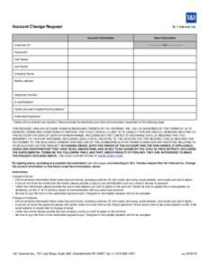 1&1 LIT Form Account Change Request
