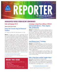 IS&T Reporter Vol 29 #1