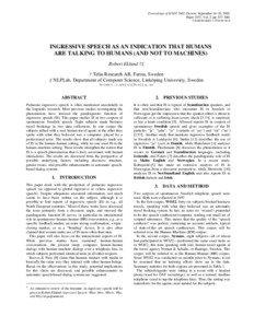Proceedings of ICSLP 2002, Denver, September 16–20, 2002. Paper 1557, Vol. 2, pp. 837–840. CD-ROM ISBN[removed]X