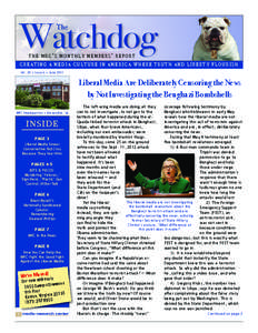 Watchdog The the mrc’s monthly members’ report  CREATING A MEDIA CULTURE IN AMERICA WHERE TRUTH AND LIBERTY FLOURISH