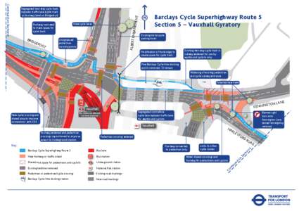 Segregated cycle facilities / Transportation planning / Road safety / Sidewalk / Vauxhall / Roundabout / Pedestrian crossing / Road / Transport / Land transport / Road transport