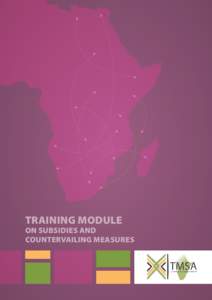 Training Module  on Subsidies and Countervailing Measures  Training Module on Subsidies and Countervailing Measures