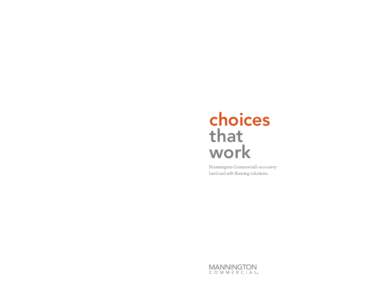 Mannington Works.  choices that work