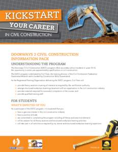 Kickstart your caree r  In civil Construction