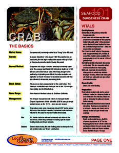 Cancroidea / Crab fisheries / Crabs / Fishing industry / Seafood / Dungeness crab / Crab / Fiddler crab / Florida stone crab / Phyla / Protostome / Food and drink