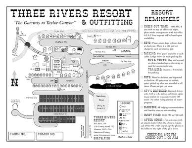 Gunnison River / Colorado / Geography of Colorado / Parking / Cabin