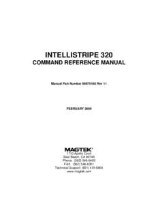 IntelliStripe 320 Command Reference Manual